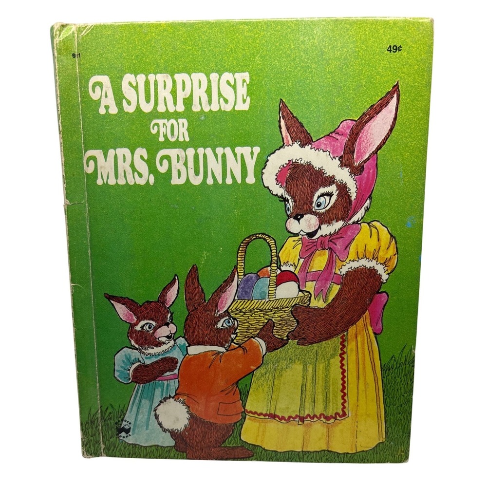 A Surprise for Mrs Bunny Wonder Book Charlotte Steiner 1974 Vintage Easter Story
